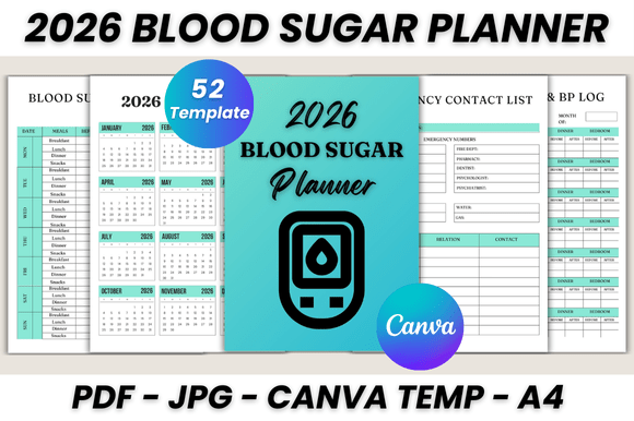 2026 Blood Sugar Planner Canva Template: A Designer's Guide