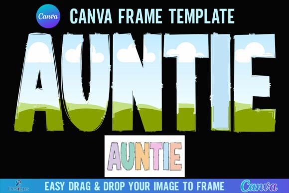 Auntie Canva Frame Aunt Doodle Letter: Playful Branding