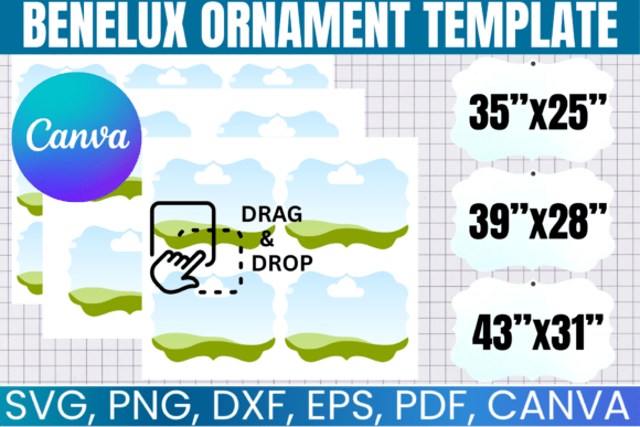 Benelux Ornament Canva Template Bundle: Elevate Your Holiday Designs