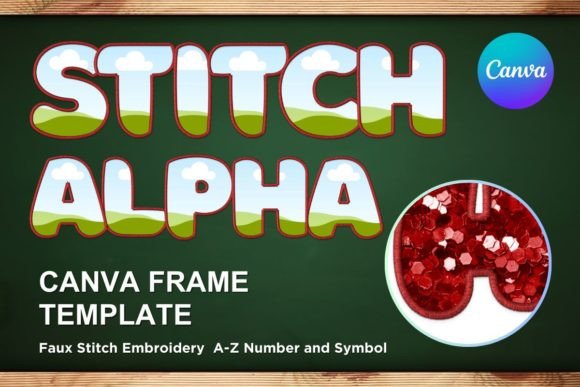 Bring Handmade Charm to Digital Projects with Faux Embroidery Canva Frame Letters_5