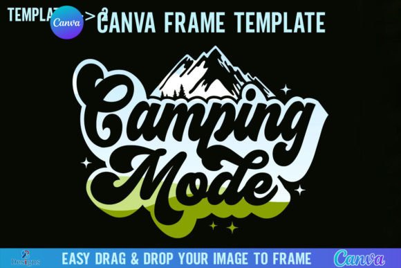Camping Mode Canva Frame Template: Your Go-To Design Asset