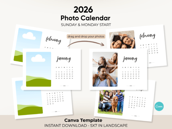 Create a Lasting Impression: The 2026 Photo Calendar Template