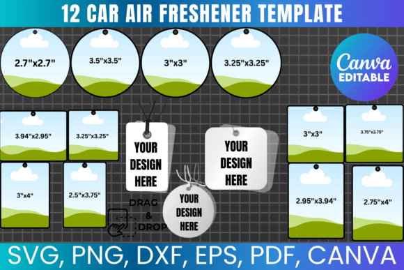 Design Custom Car Air Fresheners with a Simple Template