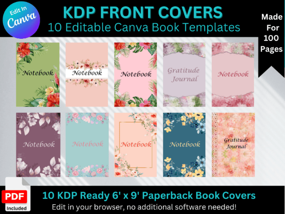 Design Professional Book Covers with Editable Canva Templates