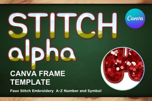 Faux Embroidery Canva Frame Letters: Your New Design Secret