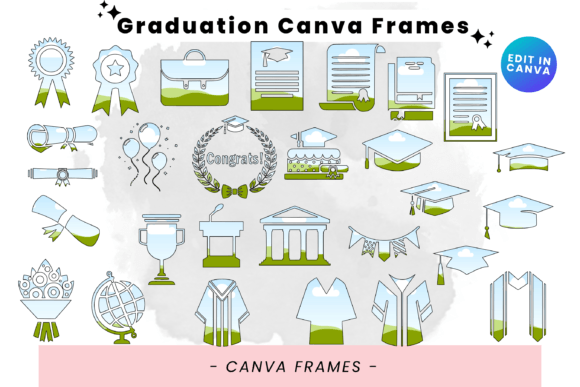 Graduation Editable Canva Frames: Your Digital Toolkit
