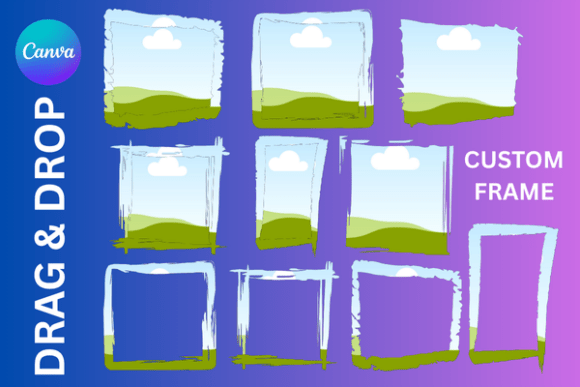 Grunge Brushstroke Canva Frame: A Designer's Guide