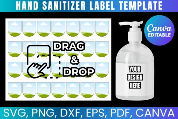 Hand Sanitizer Label Canva Template: Your Custom Branding Kit