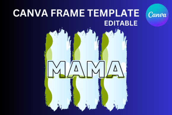 Mama Distressed Backgraund Canva Frame: Rustic Charm for Modern Projects