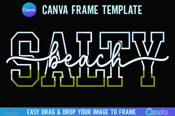 Salty Beach Canva Frame Summer Beach: Your Go-To Design Asset
