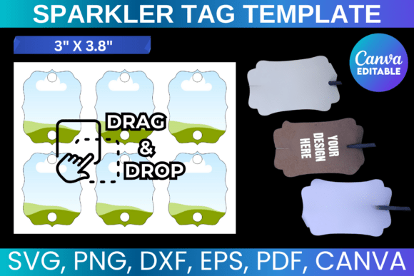 Sparkler Tag SVG: Your All-in-One Template for Event Decor