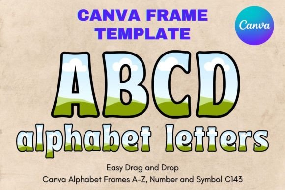 Unleash Your Creativity with Canva Letters Frame Alphabet Template143