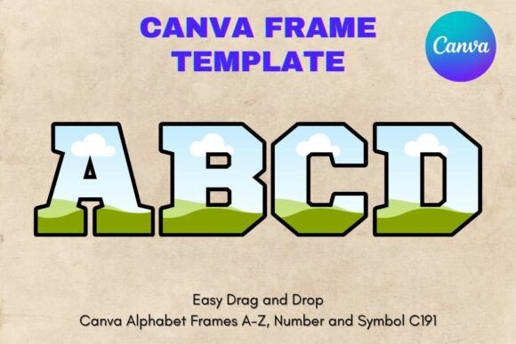 Unlock Your Creative Potential with Canva Letters Frame Alphabet Template191