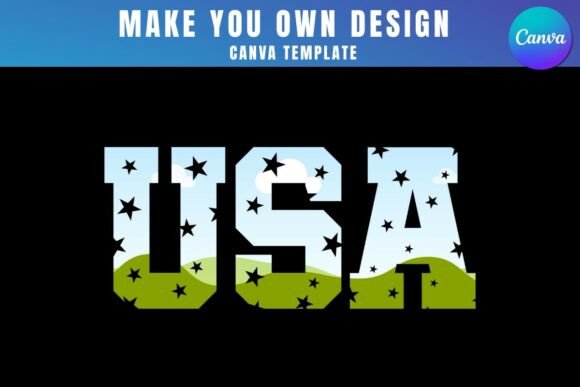 USA Star Canva Frame Template Design: A Guide for Creators